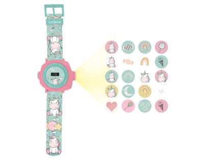 Lexibook Digitálne premietacie hodinky Jednorožec s 20 obrázkami