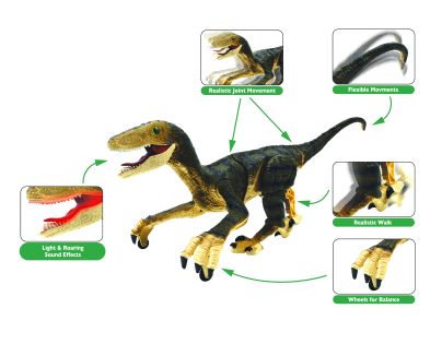 Lexibook Dinosaurus na diaľkové ovládanie so zvukovými efektmi