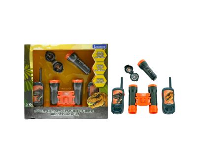 Lexibook Dinosaurus set vysielačky, ďalekohľad, baterka, kompas