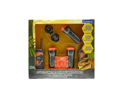 Lexibook Dinosaurus set vysielačky, ďalekohľad, baterka, kompas