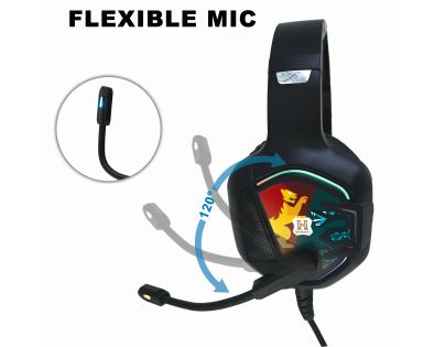 Lexibook Drôtové herné slúchadlá Harry Potter s mikrofónom a svetelnými efektmi