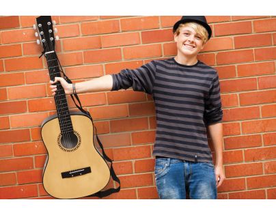 Lexibook Drevená akustická gitara 91 cm s taškou