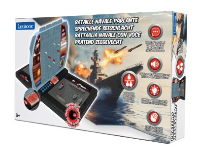 Lexibook Elektronická mluvíca hra Námořná bitka (FR-DE-IT-NL)