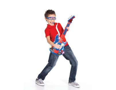 Lexibook Elektronická svietiaca gitara Spiderman + okuliare s mikrofónom