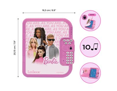 Lexibook Elektronický tajný denník Barbie