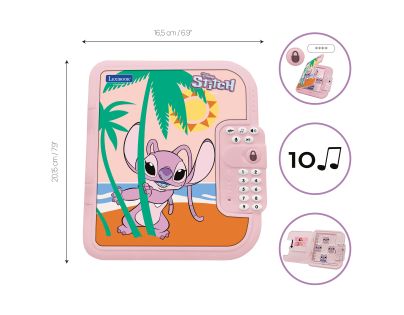 Lexibook Elektronický tajný denník Stitch Angel