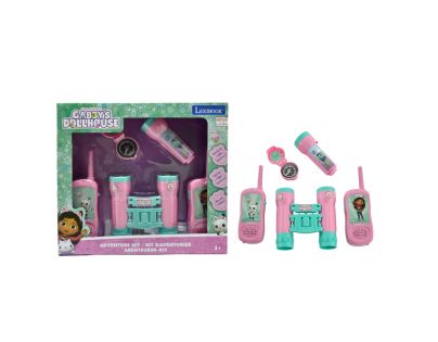 Lexibook Gábinin kúzelný domček Set vysielačky, ďalekohľad, baterka, kompas