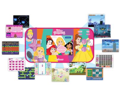 Lexibook Herná konzola 2,5'' Disney princezné 150 hier