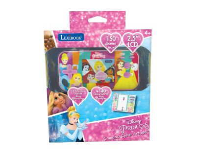 Lexibook Herná konzola 2,5'' Disney princezné 150 hier