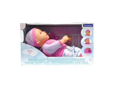 Lexibook Interaktívna bábika Power Baby Lina 37 cm