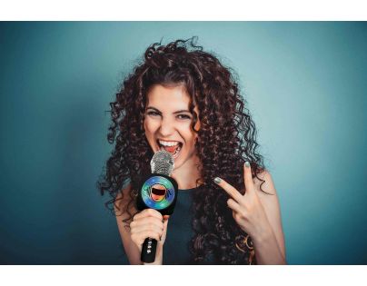 Lexibook iParty bezdrôtový karaoke mikrofón s vstavaným reproduktorom a svetelnými efektmi