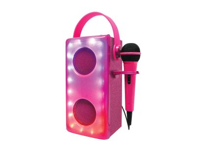 Lexibook iParty bluetooth reproduktor ružový s mikrofónom a svetelnými efektmi