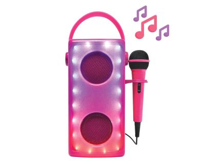 Lexibook iParty bluetooth reproduktor ružový s mikrofónom a svetelnými efektmi