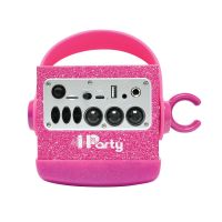 Lexibook iParty bluetooth reproduktor ružový s mikrofónom a svetelnými efektmi 5