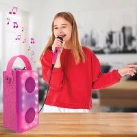 Lexibook iParty bluetooth reproduktor ružový s mikrofónom a svetelnými efektmi 6