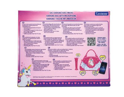 Lexibook Kabelka Jednorožec s reproduktorom a mikrofónom