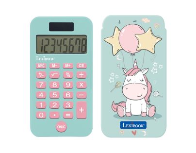 Lexibook Vrecková kalkulačka Jednorožec