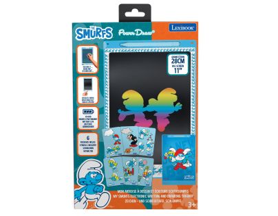 Lexibook Kresliaci tablet Šmolkovia s E-inkom