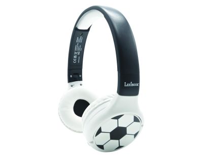 Lexibook 2v1 bluetooth skladacie slúchadlá Futbal s limitom hlasitosti
