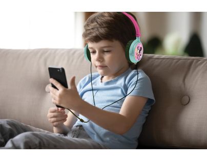 Lexibook Skladacie drôtové slúchadlá Minnie s limitom hlasitosti