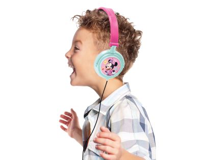 Lexibook Skladacie drôtové slúchadlá Minnie s limitom hlasitosti