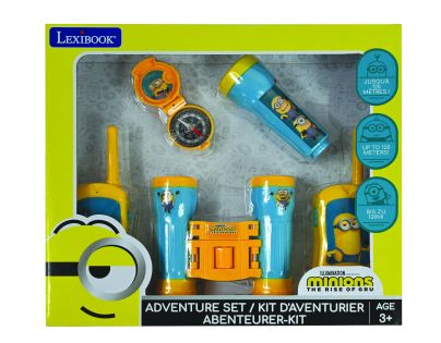 Lexibook Mimoni Set vysielačky, ďalekohľad, baterka, kompas