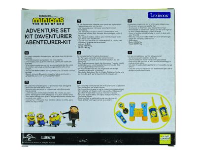 Lexibook Mimoni Set vysielačky, ďalekohľad, baterka, kompas