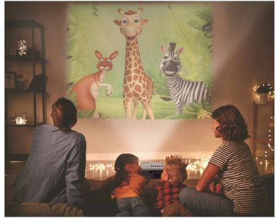 Lexibook Mini domáce kino - projektor pre filmy, hry a fotografie