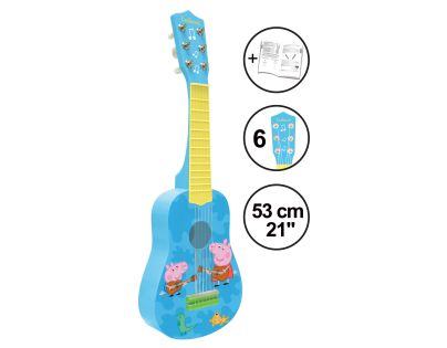 Lexibook Moja prvá gitara Prasiatko Peppa 53 cm