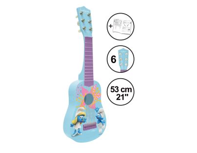 Lexibook Moja prvá gitara Šmolkovia 53 cm