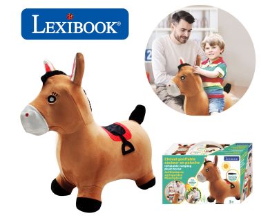Lexibook Nafukovací plyšový skákacia kôň