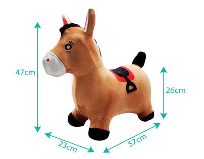 Lexibook Nafukovací plyšový skákacia kôň
