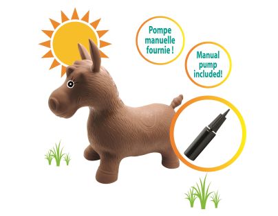 Lexibook Nafukovací plyšový skákacia kôň