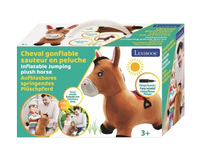 Lexibook Nafukovací plyšový skákacia kôň