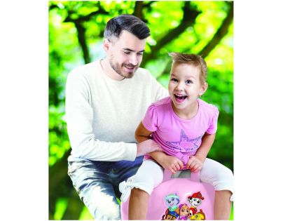 Lexibook Nafukovacia skákacia lopta 45 cm ružová Paw patrol