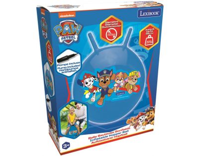 Lexibook Nafukovacia skákacia lopta 45 cm modrý Paw patrol
