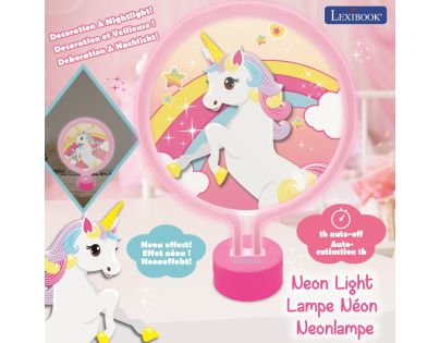 Lexibook Neónové dekoratívne svetlo jednorožec