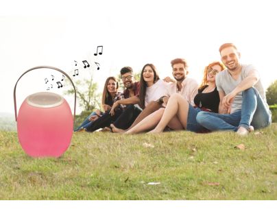 Lexibook Prenosný LED svietiaci reproduktor s rukoväťou