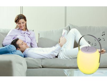 Lexibook Prenosný LED svietiaci reproduktor s rukoväťou