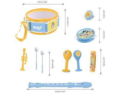Lexibook Sada 7 hudobných nástrojov Bluey