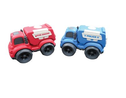 Lexibook Sada policajného a hasičského auta z bioplastu 10 cm