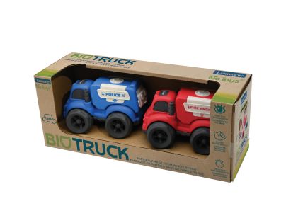 Lexibook Sada policajného a hasičského auta z bioplastu 10 cm