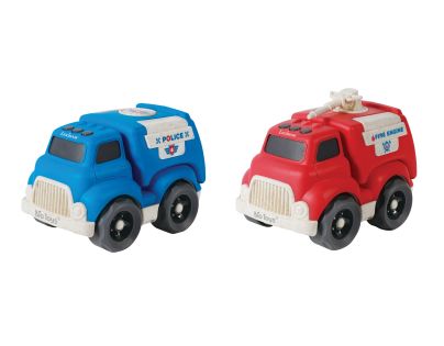 Lexibook Sada policajného a hasičského auta z bioplastu 18 cm