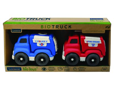 Lexibook Sada policajného a hasičského auta z bioplastu 18 cm