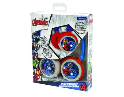 Lexibook Skladacie drôtové slúchadlá Avengers s limitom hlasitosti