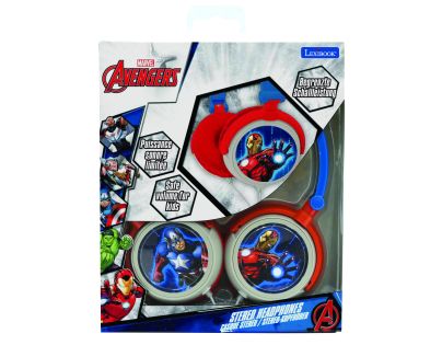 Lexibook Skladacie drôtové slúchadlá Avengers s limitom hlasitosti
