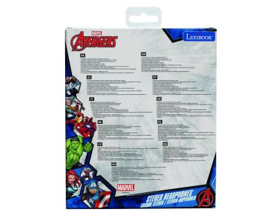 Lexibook Skladacie drôtové slúchadlá Avengers s limitom hlasitosti