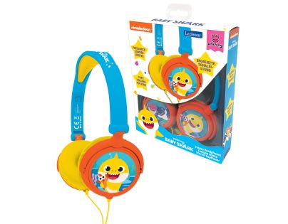 Lexibook Skladacie drôtové slúchadlá Baby Shark s limitom hlasitosti