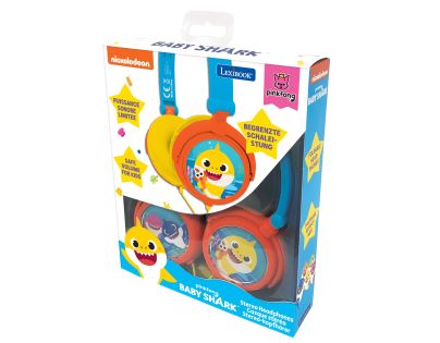 Lexibook Skladacie drôtové slúchadlá Baby Shark s limitom hlasitosti