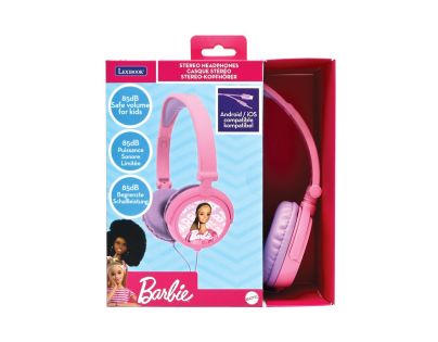 Lexibook Skladacie drôtové slúchadlá Barbie s limitom hlasitosti